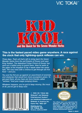 Kid Kool and the Quest for the Seven Wonder Herbs (USA) box cover back